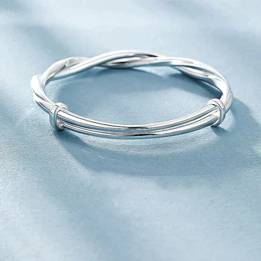 Unique Sterling Silver Bangle - Olytrend