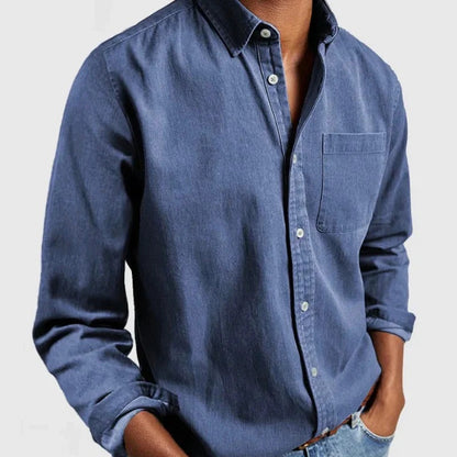 Casual Blue Jeans Shirt for Men