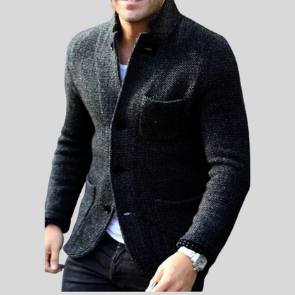 Warm Men's Winter Blazer Coat