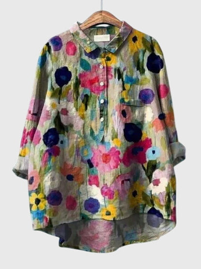 Women's Pretty Flower Pattern Top