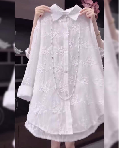 Casual Floral Relaxed Fit Blouse