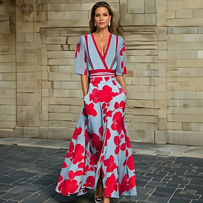 Chic Floral Maxi Dress