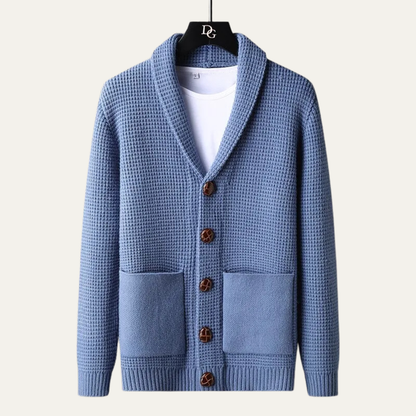 Warm Men's Cable Knit Button Cardigan Sweater