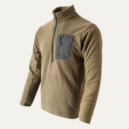Warm Men's Fleece Pullover with Pocket
