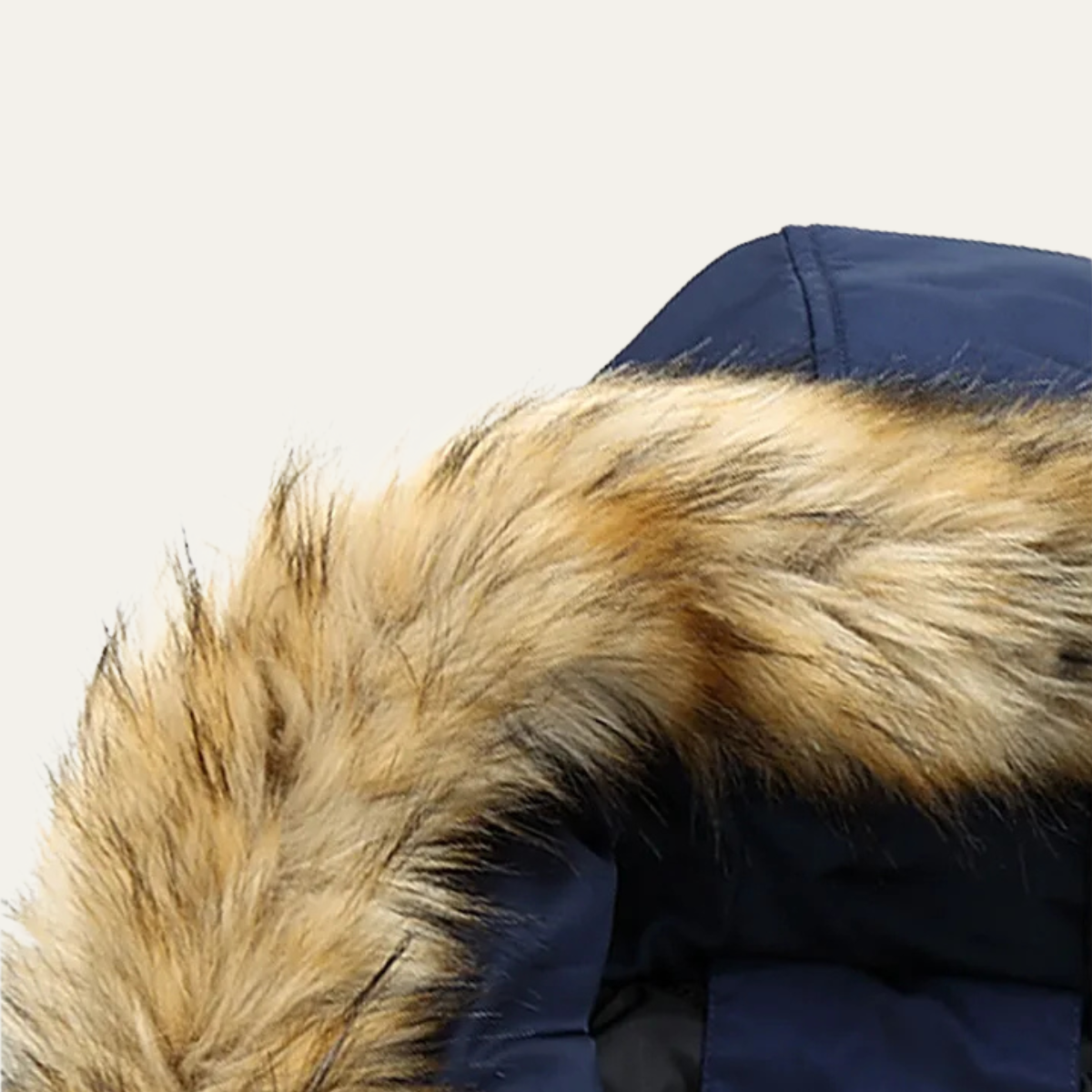 Waterproof Men's Hooded Parka with Faux Fur Trim