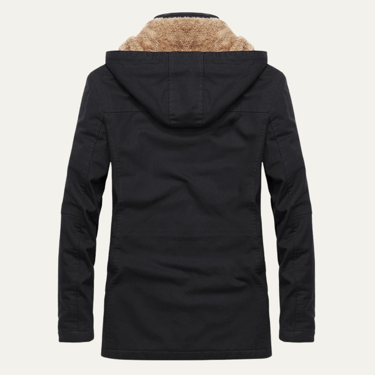 Warm Men's Insulated Parka Jacket with Multiple Pockets