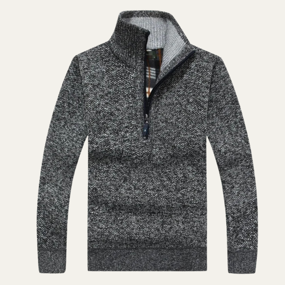 Warm Mens Fleece Half Zip Sweater