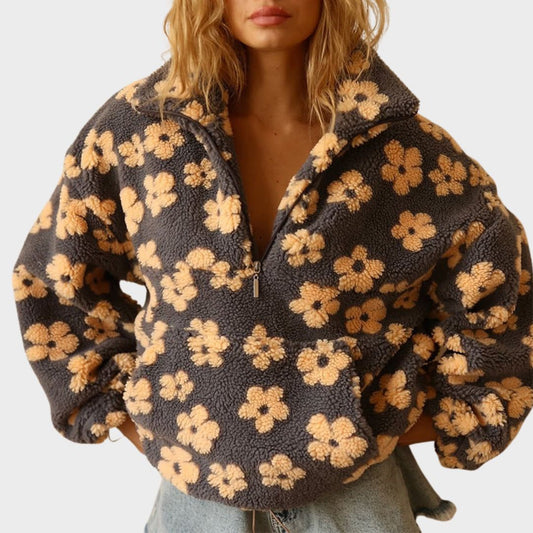 Valerie Soft Fleece Pullover Sweater - Olytrend