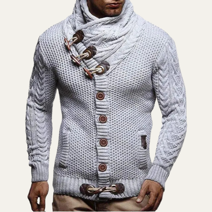Warm Mens Knitted Button Cardigan Sweater