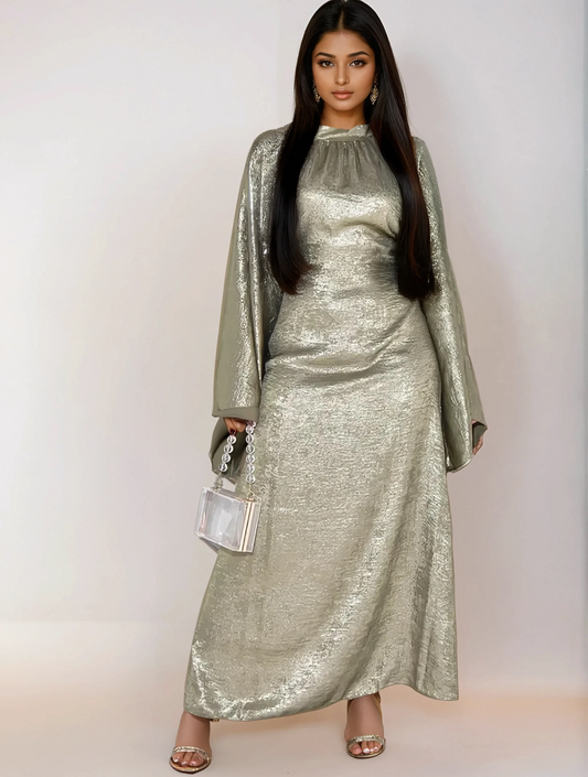 Cherine | Elegance Abaya – Soft and Refined Light Green Shade