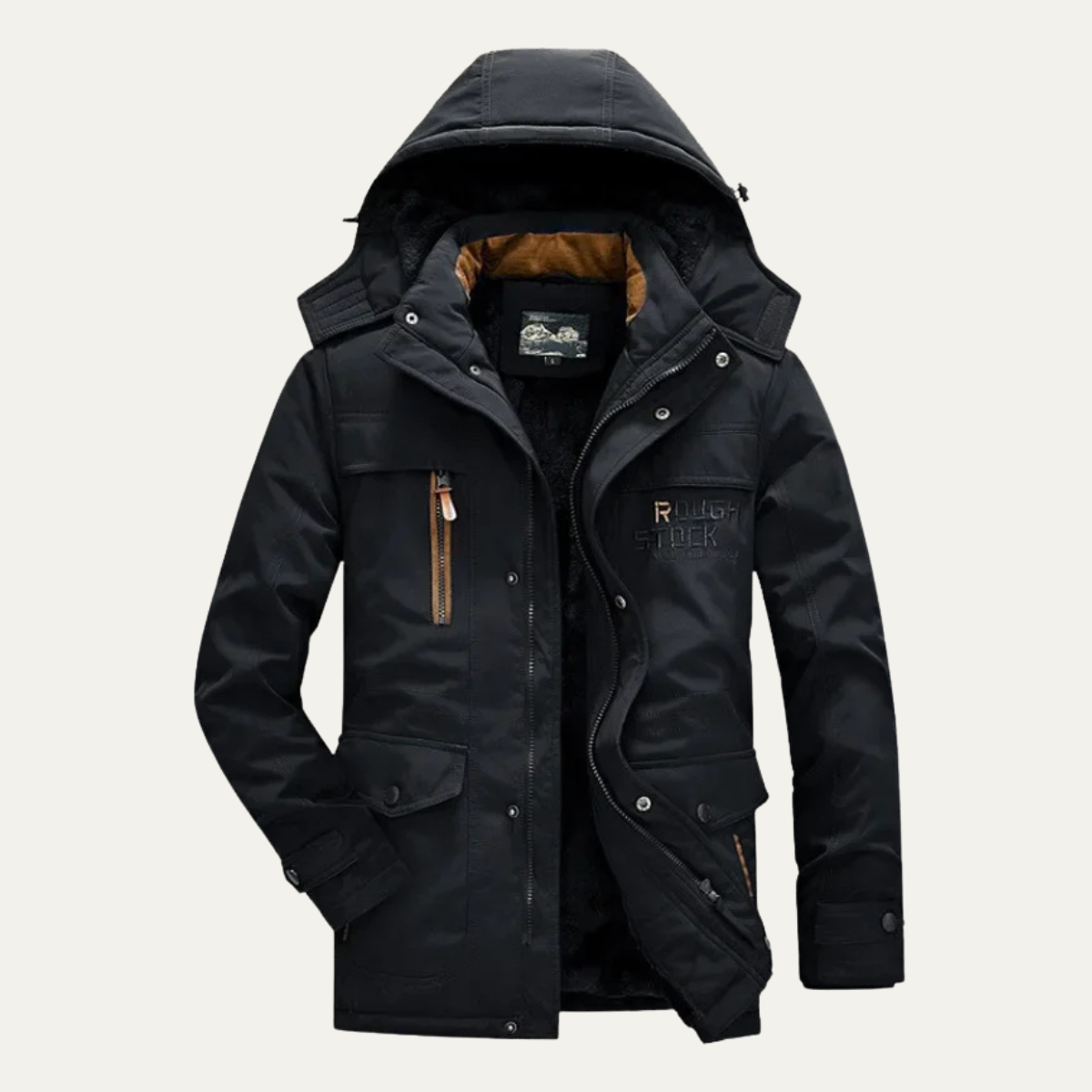 Warm Water Resistant Men's Fleece Hoodie Jacket - Nocini