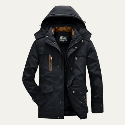 Warm Water Resistant Men's Fleece Hoodie Jacket - Nocini