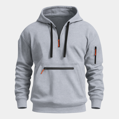 Warm Men's Hoodie Zip Up Jacket with Pockets