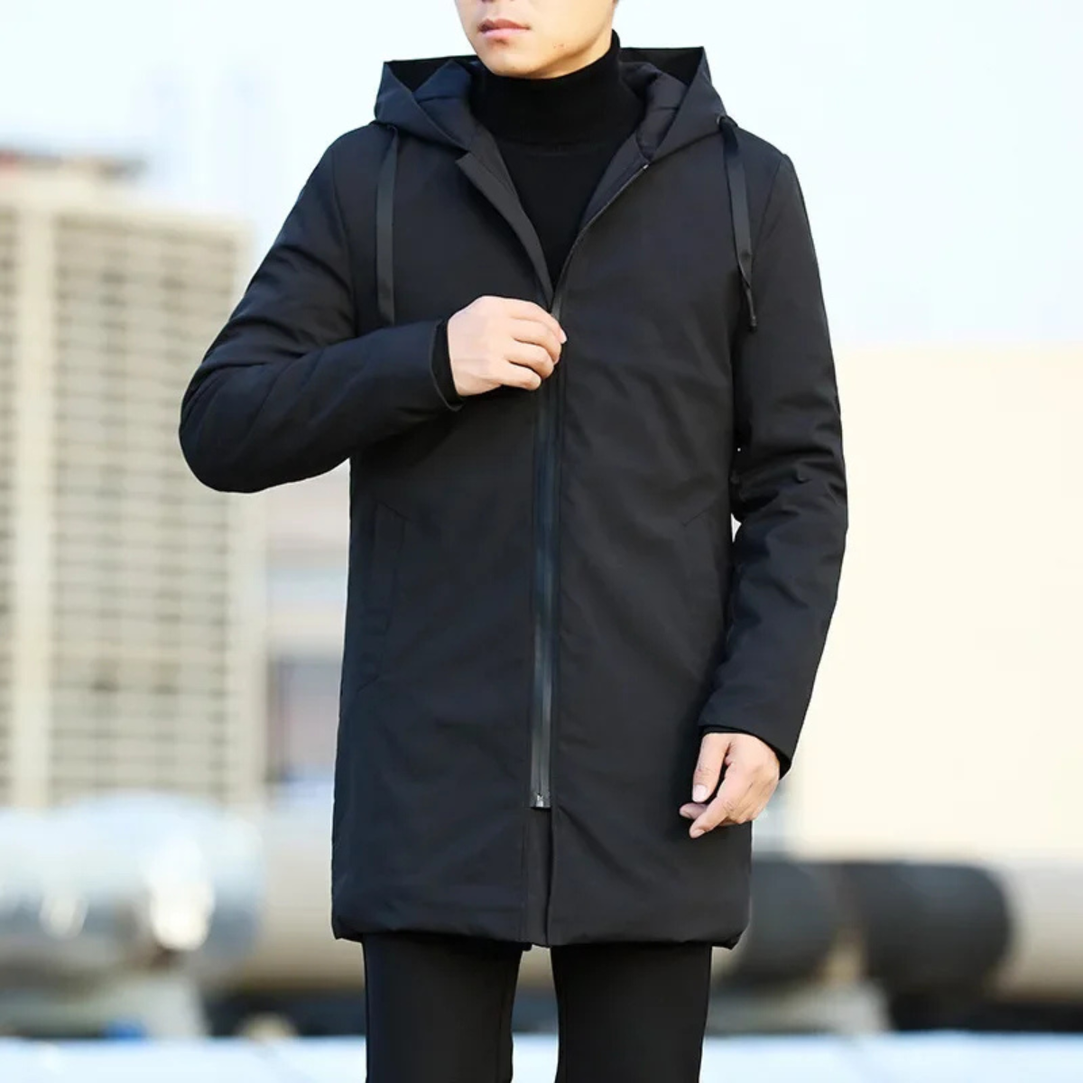 Waterproof Men's Hooded Rain Coat