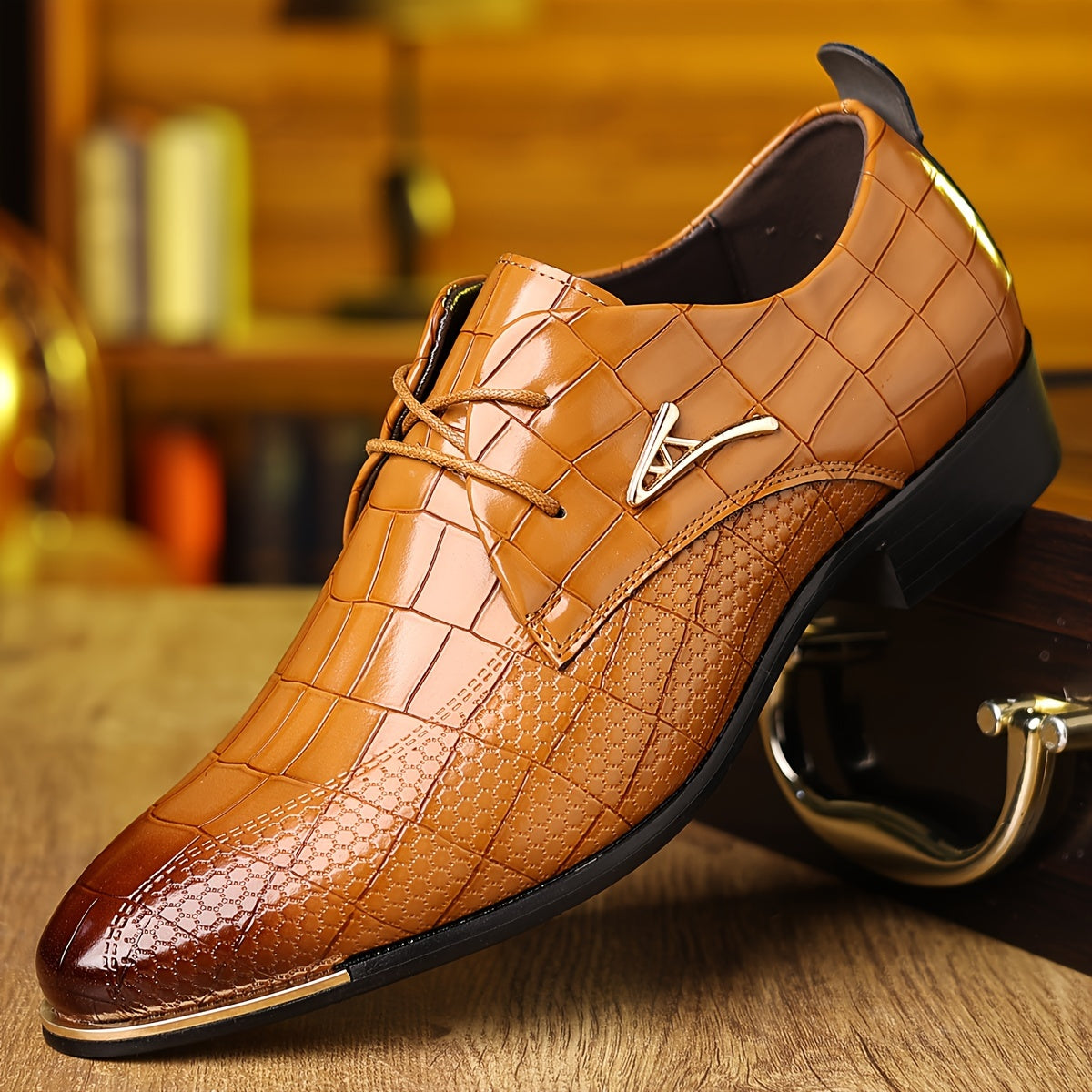 Brooks - Men's Timeless Leather Lace-up Dress Shoes