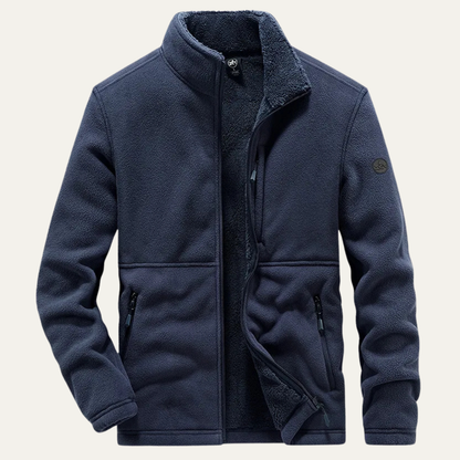 Warm Mens Fleece Zip Up Winter Coat