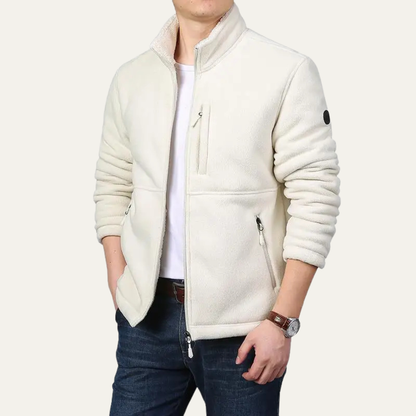 Warm Mens Fleece Zip Up Winter Coat