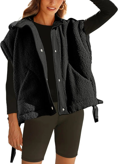 Amélie | Women's Sleeveless Jacket — Warmth & Casual Style