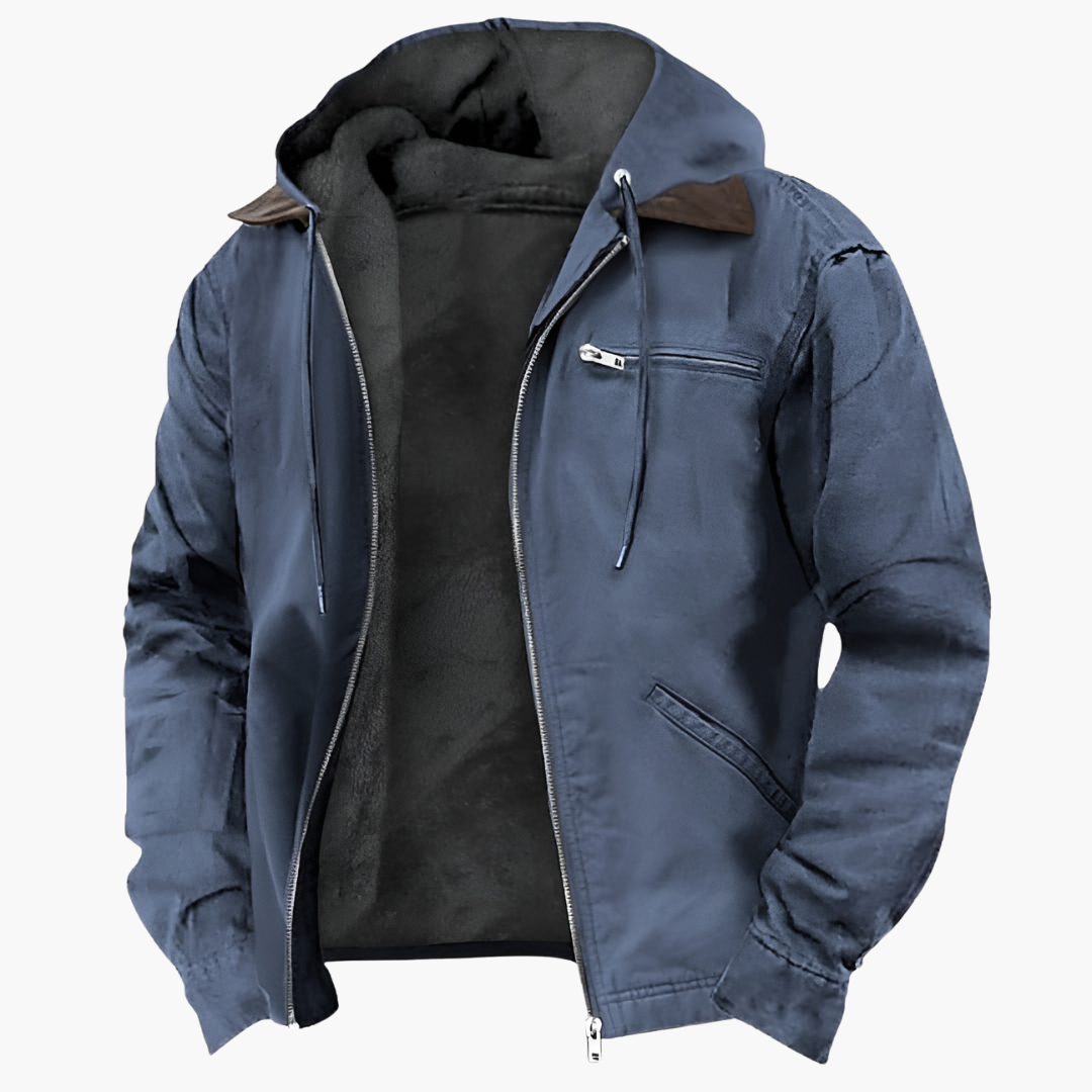 Waterproof Mens Zip Up Hooded Jacket