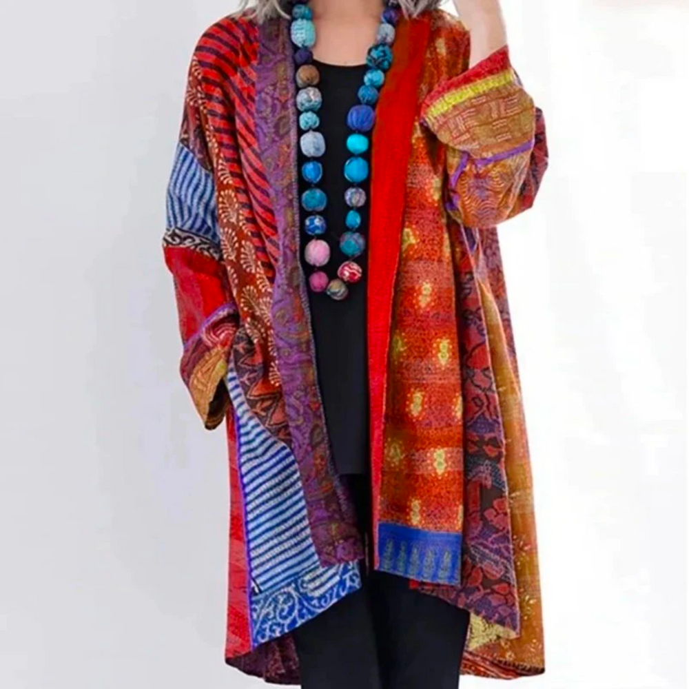 Women's Boho Printed Kimono | Loose Fit