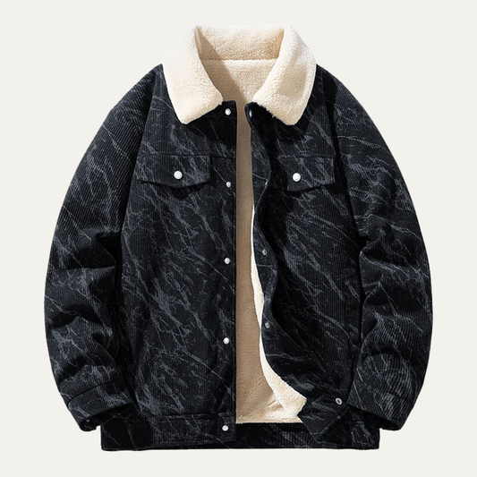 Warm Men's Vintage Corduroy Fleece Lined Jacket - Nocini