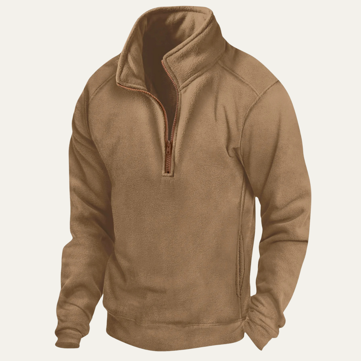 Warm Waterproof Quarter Zip Fleece Jacket