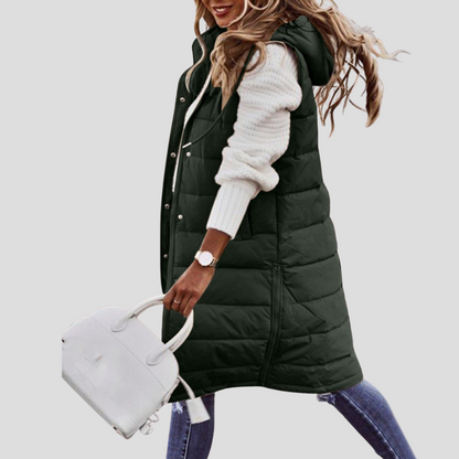 Women's Fleece Lined Hooded Gilet