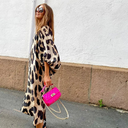 Beautiful Leopard Women's Party Dress