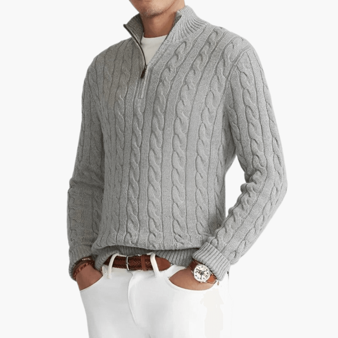 Warm Zip Up Men's Winter Sweater