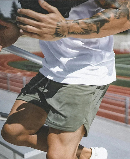 Athletic Men's 2-in-1 Sport Shorts for Active Wear