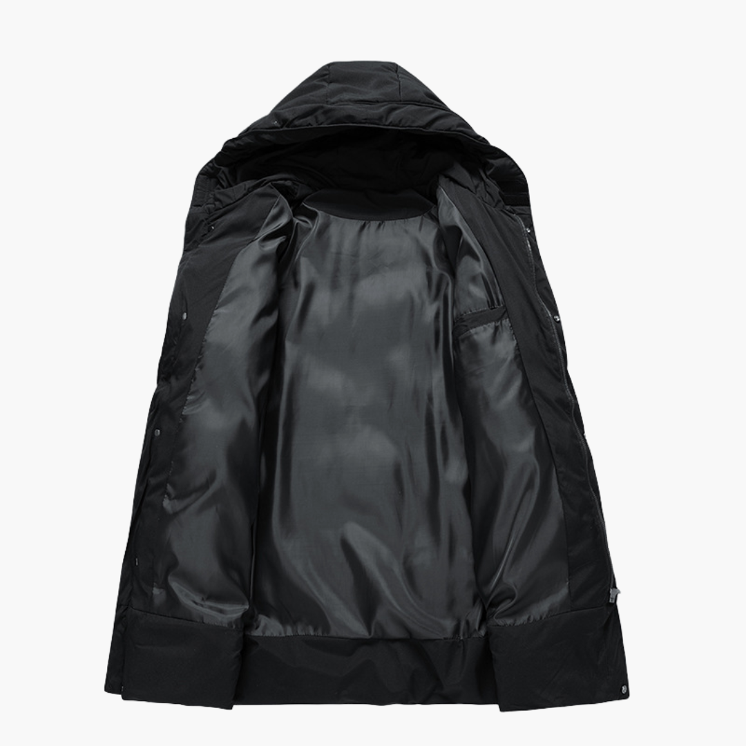 Waterproof Men's Coat with Hood and Zipper