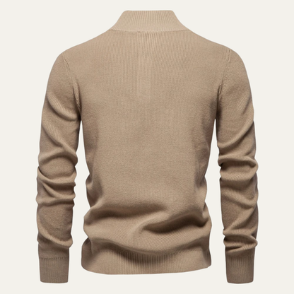 Warm Mens Crew Neck Turtleneck Pullover Sweater