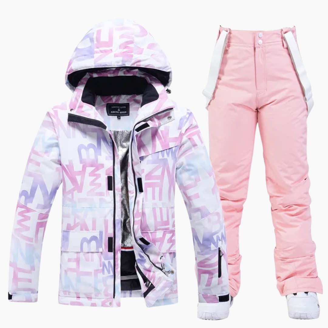 Warm Women's Snow Ski Jacket Set