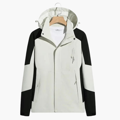 Waterproof Men's Snow Jacket with Hood and Zip