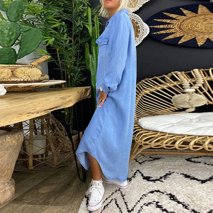 Casual Classic Denim Dress for Daily Wear