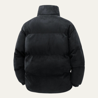 Warm Mens Suede Padded Down Jacket