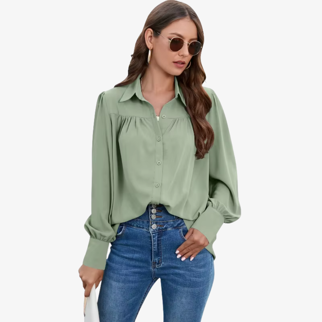 Beautiful Flowy Top with Bell Sleeves