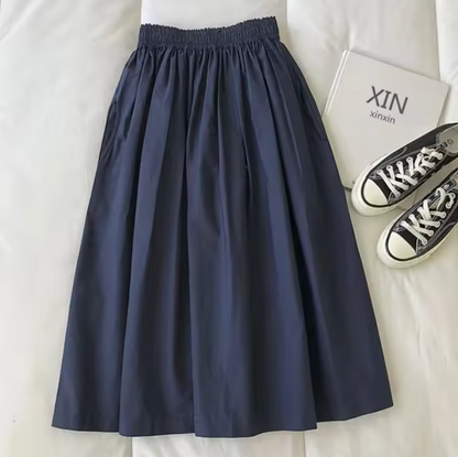 ANYA | Wide high-waisted skirt