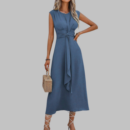 Beautiful Strapless Round Neck Floor Length Dress
