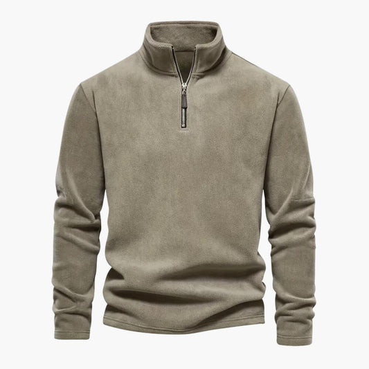 Warm Men's Fleece Jacket with Cozy Inner Layer - Olytrend