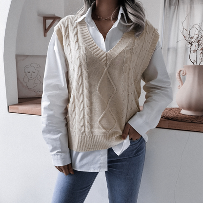 Versatile sleeveless sweaters for women