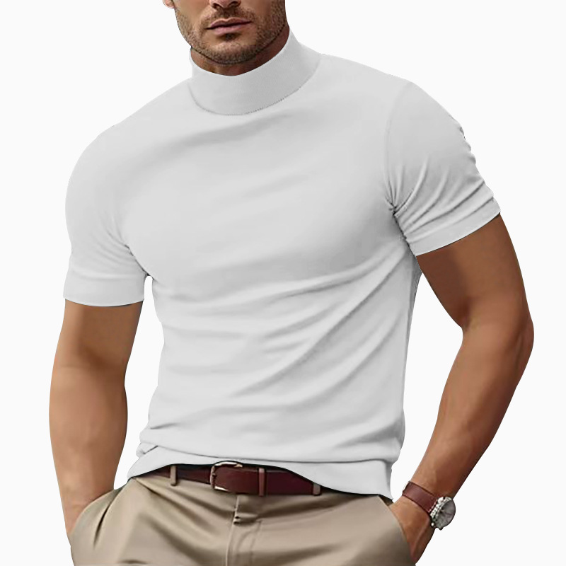 Alvi | Trendy Roll Neck T-Shirt for Men