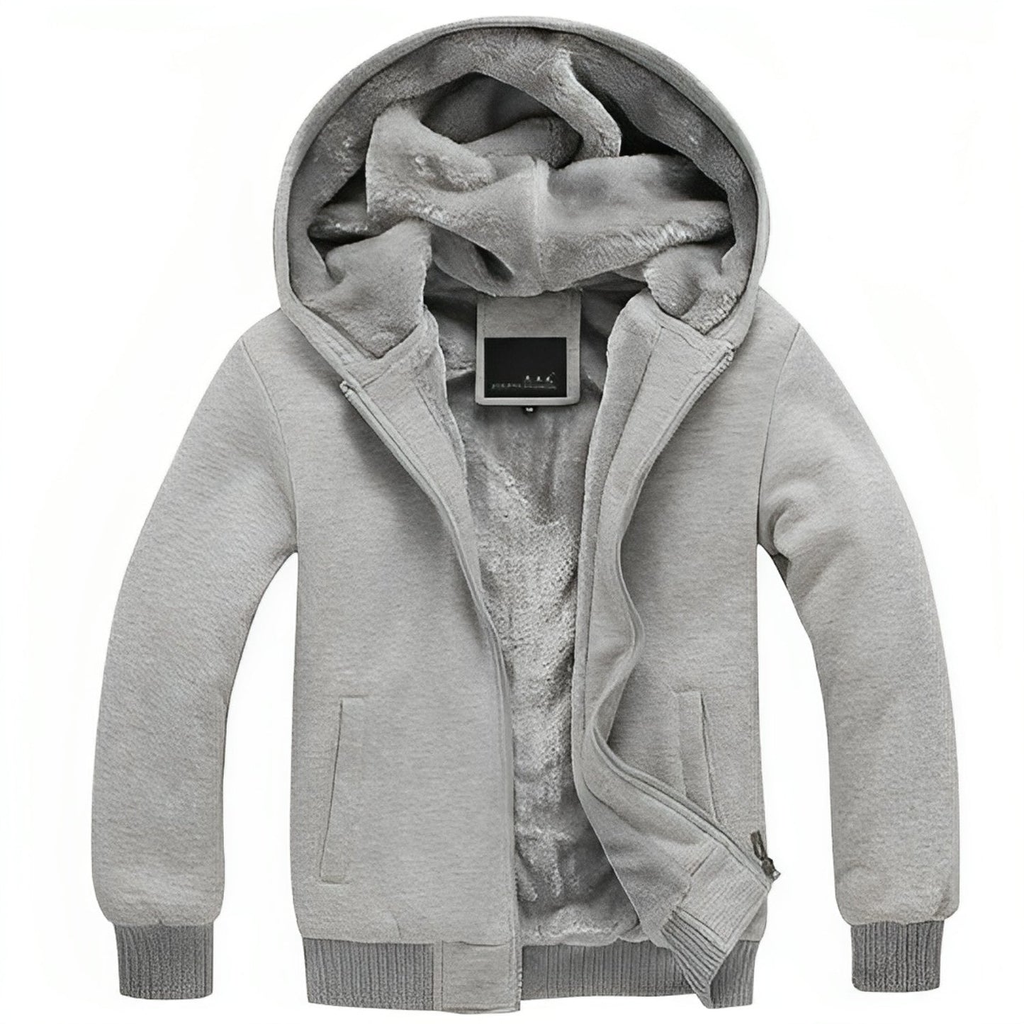 Zip Up Hooded Sweatshirt | Men's Fluffy Vest