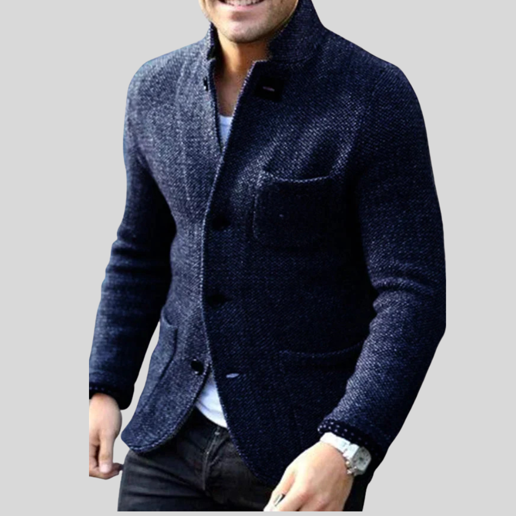 Warm Men's Winter Blazer Coat