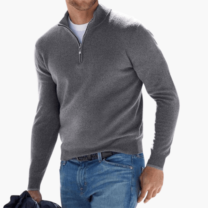 Casual Men's Zip Up Sweater