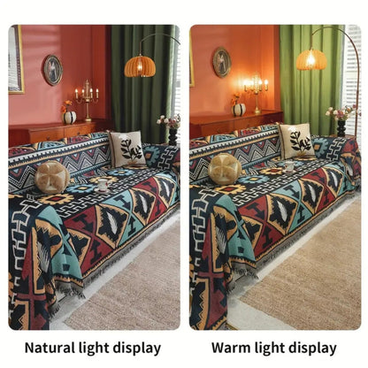 Bohemian Style Geometric Sofa Slipcover
