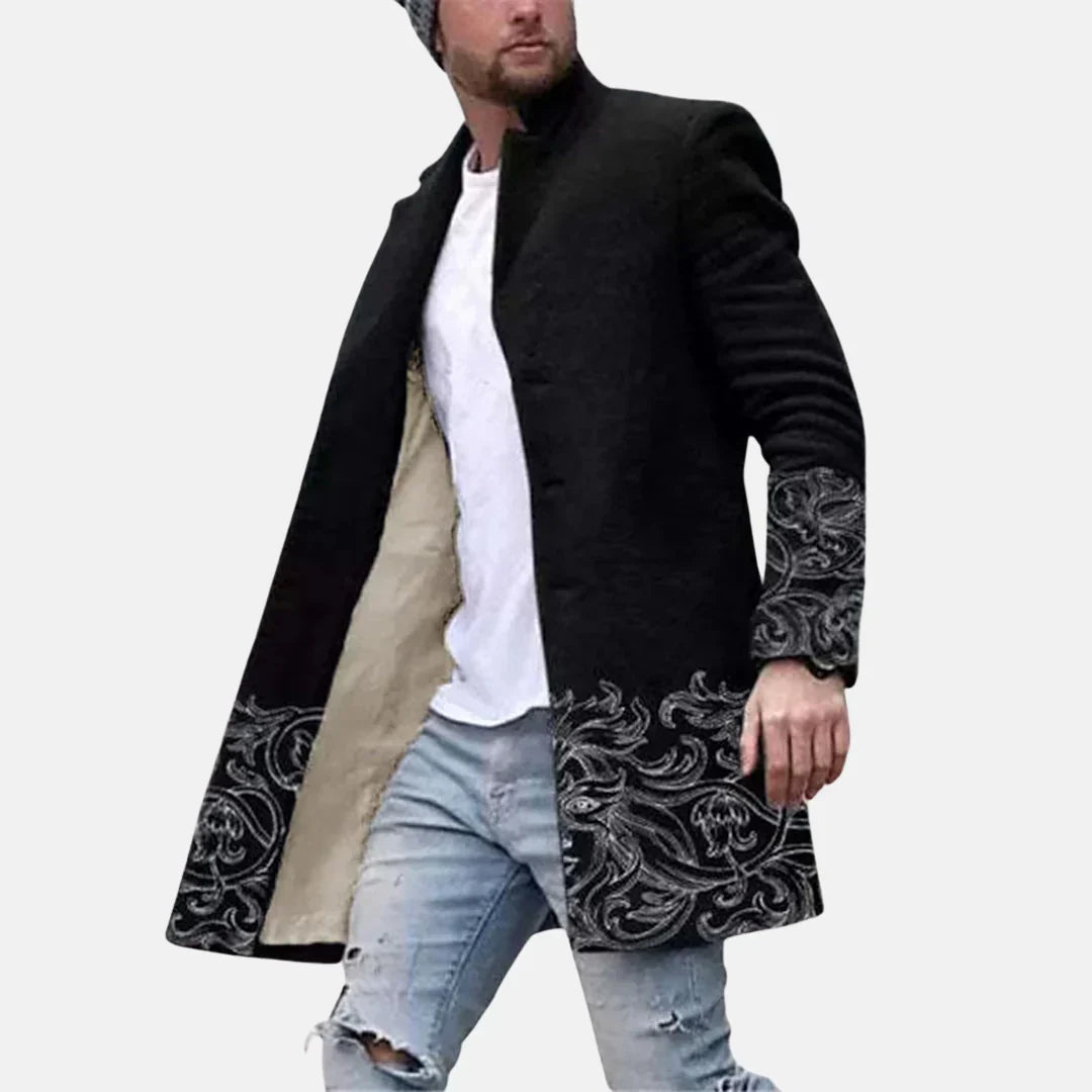 Urban Style Mens Coat - Relaxed Fit Jacket