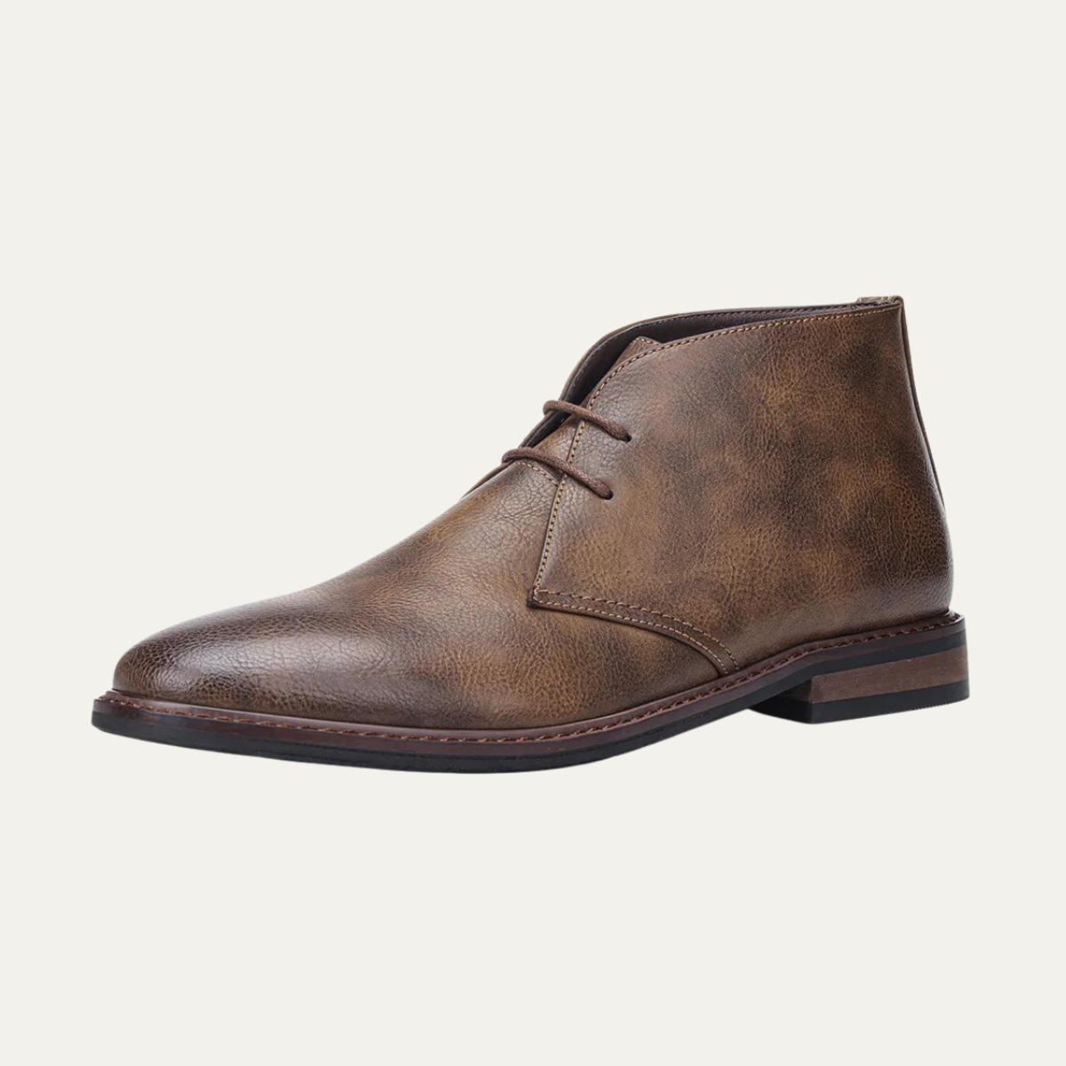 Brown Leather Ankle Boots for Men - Nocini