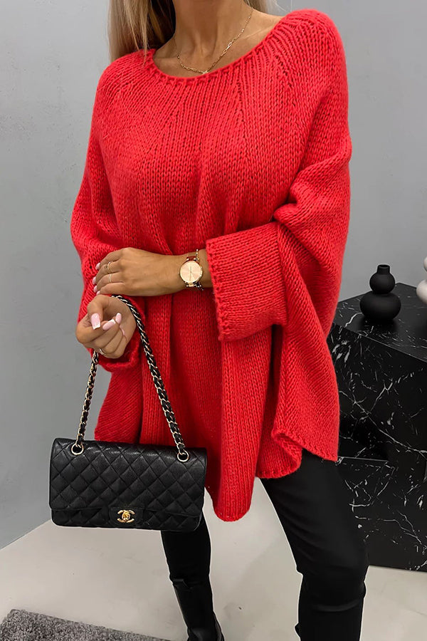Vira | Comfortable knitted sweater with crew neckline