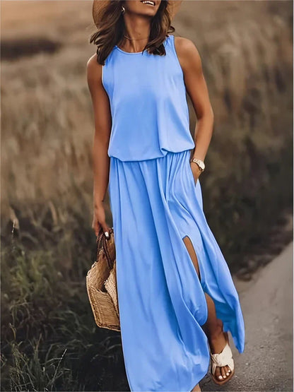 Women's simple maxi dress, Florentine style